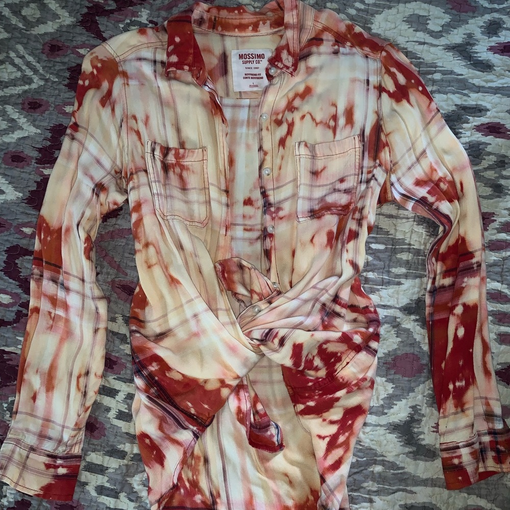 Boyfriend distressed flannel